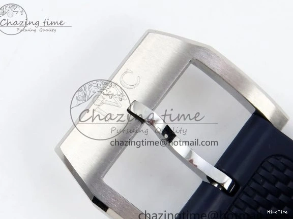 MIROTIME 0412 Casual Portuguese Chrono IW3716 Z+F 1:1 Best Edition White Dial on Blue Rubber Strap A 7016